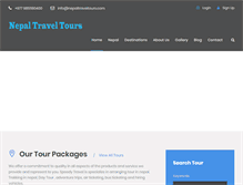 Tablet Screenshot of nepaltraveltours.com